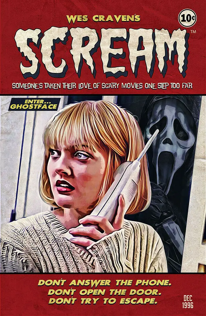 

Scream Movie Art Picture Print Silk Poster Home Wall Decor