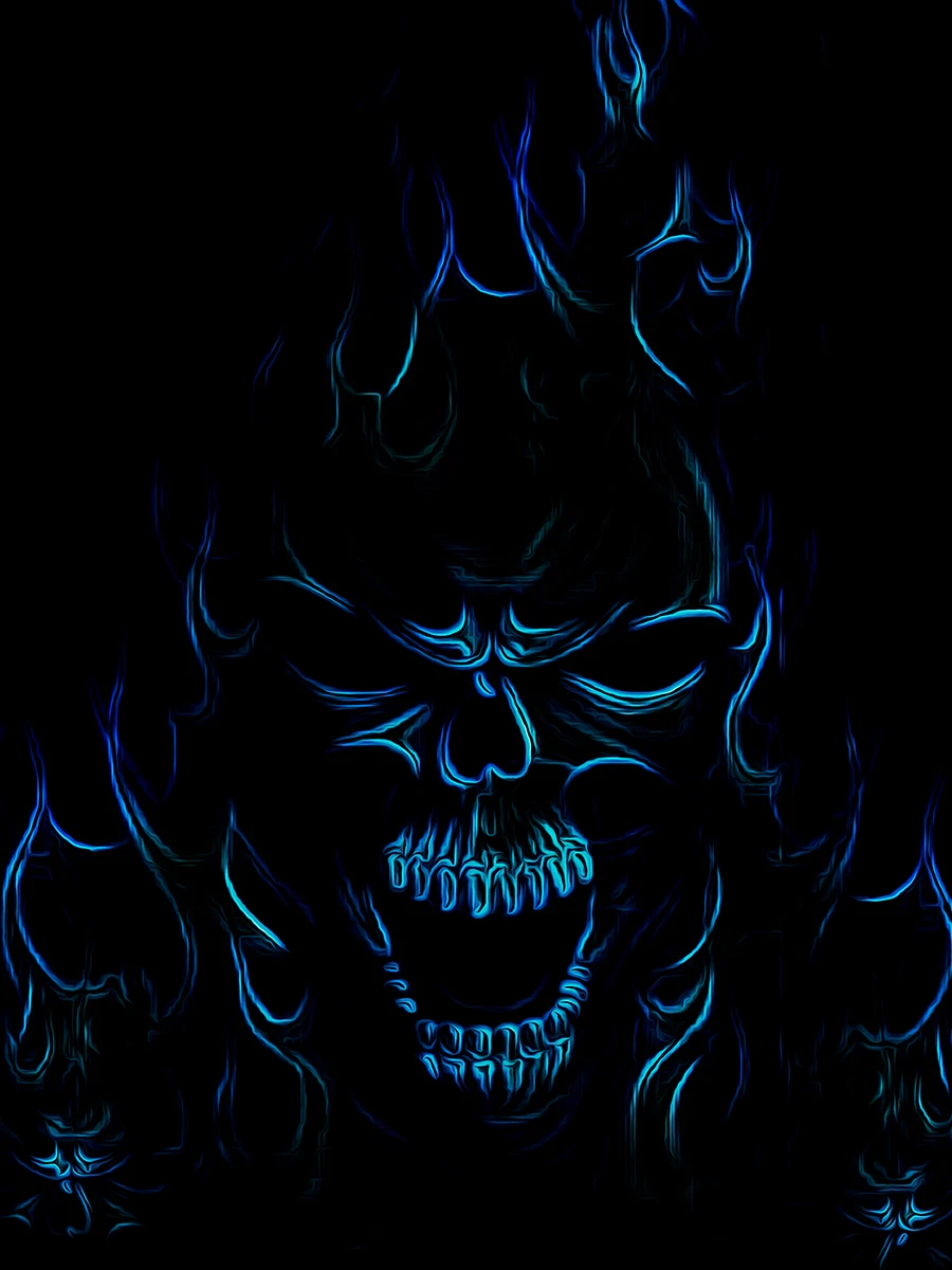 Постер А3 Blue Flame | Живопись и каллиграфия