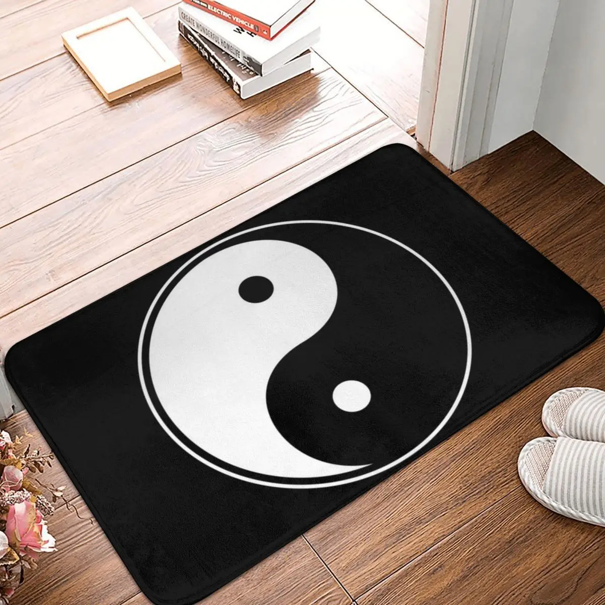 

Yin Yang Bath Door Mat Rug Carpet Decor Entrance Living Room Home Kitchen Bedroom Non-slip Toilet Bathmat Doormat Nordic Cute