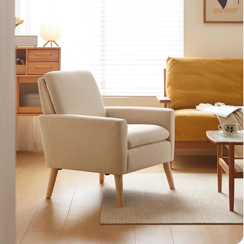 

Single Living Room Sofa Nordic Design Modern Vanity Armchair Bedroom Recliner Accent Fauteuils De Salon Salon Furniture DWH