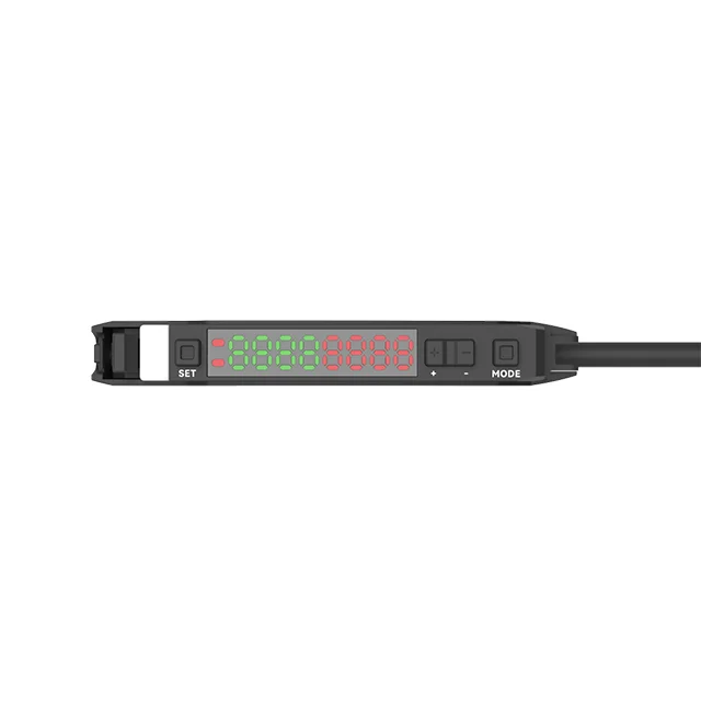Фото Цифровой оптоволоконный усилитель сигнала Akusense PE1, диффузивный Thrubeam, цилиндрические оптические датчики с квадратной головкой для выхода PNP NPN №4