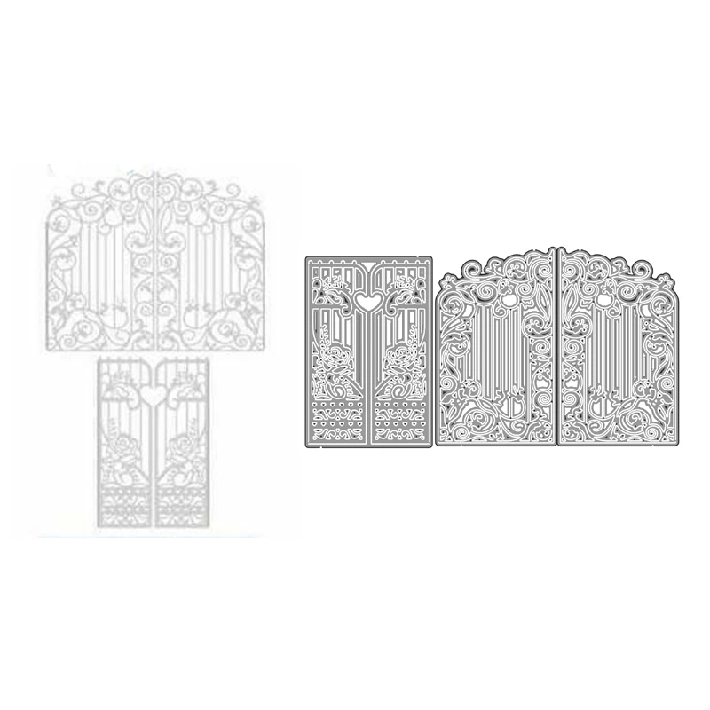 

2022 New Metal Cutting Dies and Scrapbooking For Paper Making Lace Gate Die Set Embossing Frame Card Craft No Stamps