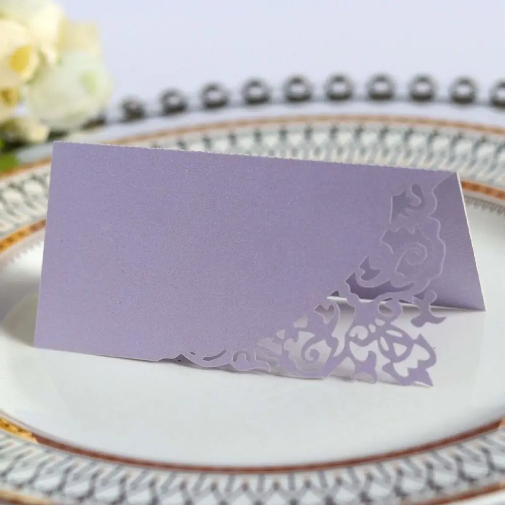 

Именные карточки для свадьбы из бумаги 10 шт.