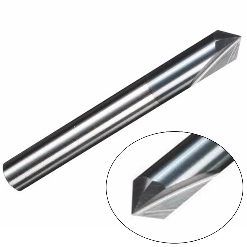 Концевая фреза вольфрамовый стальной Фрезерный резак 6 мм 90 градусов 2 канавки HRC45