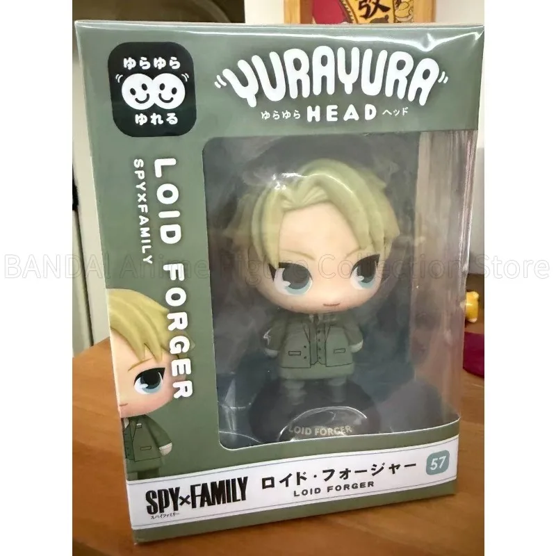 Фото В наличии Оригинальная фигурка PLEX YURAYURA HEAD SPY×FAMILY Loid Forger в стиле чиби, украшение, подарок на день рождения. №1