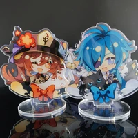 anime acrylic figure genshin impact diluc venti klee zhongli cosplay stand model plate desk decor standing sign figures gift new