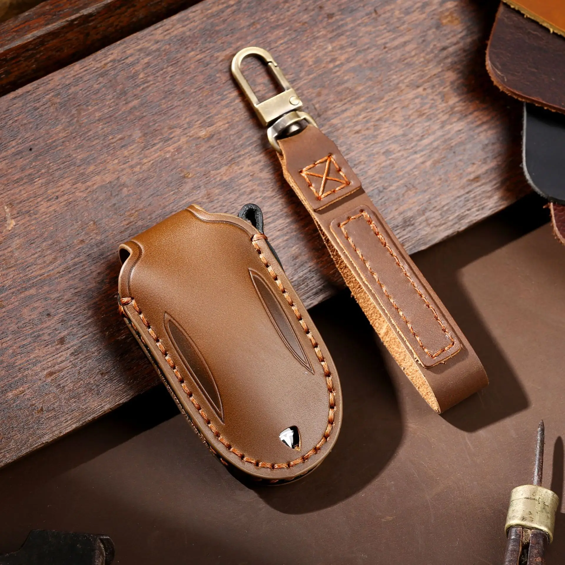 

Кожаный Автомобильный Чехол для смарт-ключа с дистанционным управлением чехол для Subaru XV SV Forester BRZ Legacy Outback 3/4 кнопки защитный чехол Аксессуар...