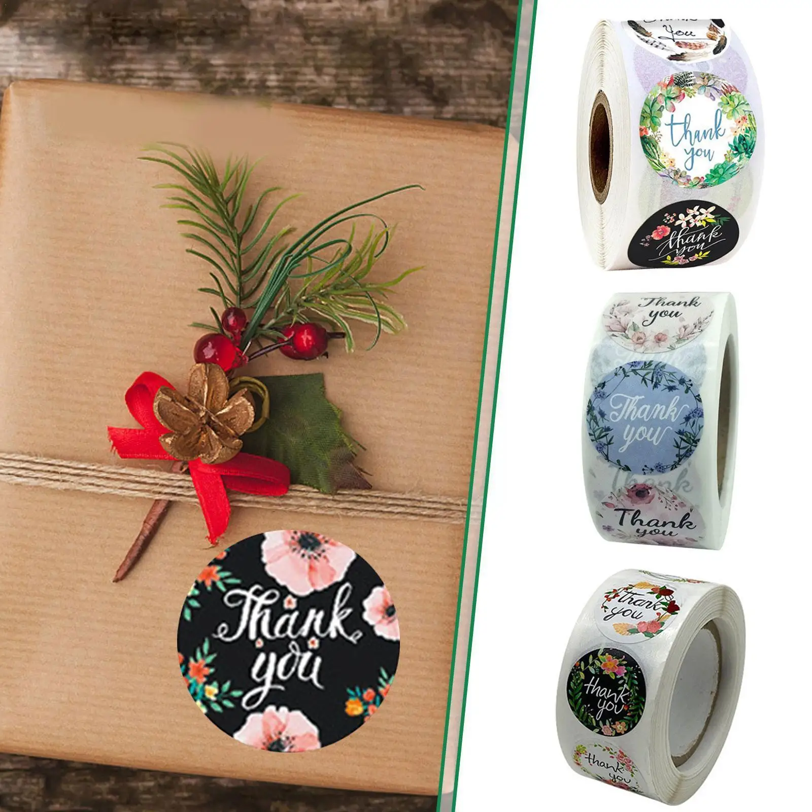 

Фотообои для телефона, Круглые Цветочные разноцветные этикетки, наклейка, уплотнение конверта, сухая клейкая этикетка M9I0