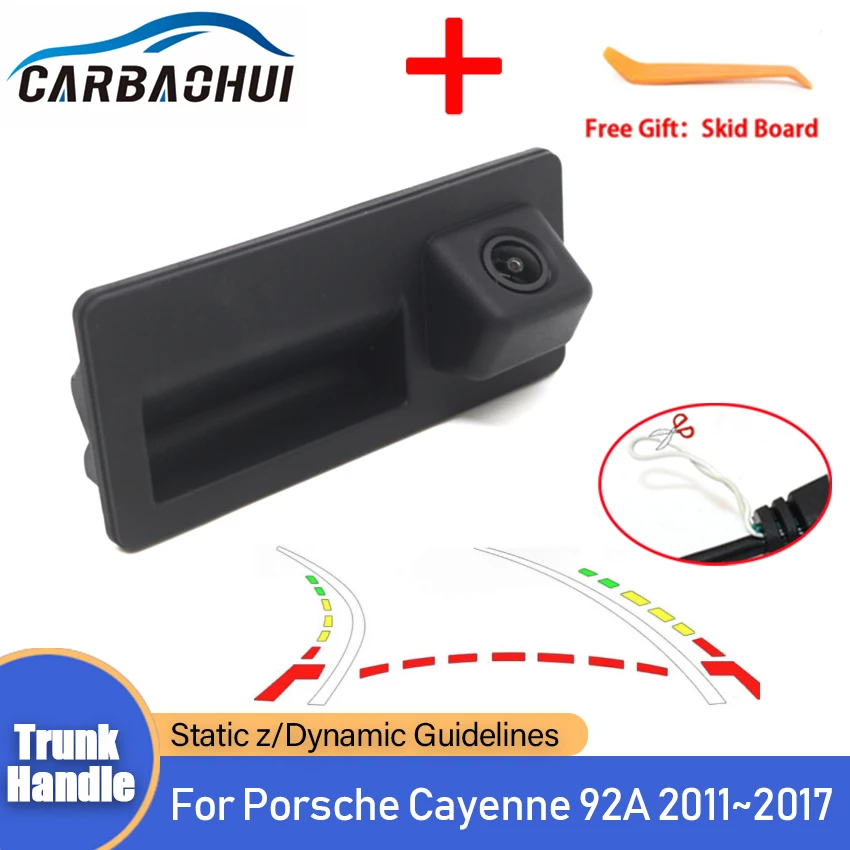 

Car Trunk Handle Camera For Porsche Cayenne 92A 2011 2012 2013 2014 2015 2016 2017 Night Visioin HD CCD Backup Rear View camera