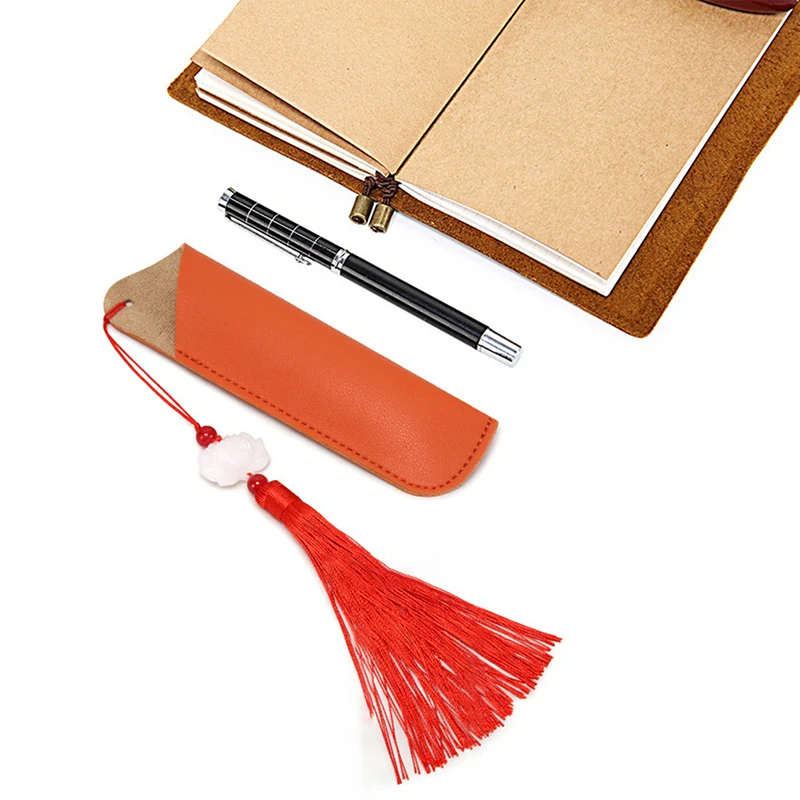 

PU Leather Pencil Case School Pen Storage Bag Cute Pen Case Pen Protective Sleeve Small Sign Pen Cover Leather Case