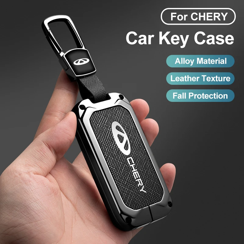 Фото Новый чехол для автомобильного ключа из цинкового сплава и кожи, для Chery Omoda Jaecoo 7 Oumengda C, защитный брелок-кейс, автомобильные аксессуары №3