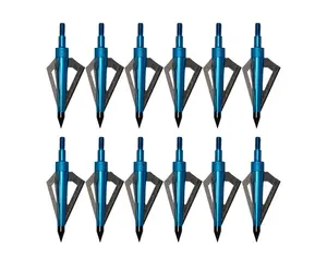 61224 упаковка 125 зерно 3 фиксированного лезвия охотничьи стрелы для стрельбы из лука стрелы металлические наконечники для блочного Лука и арбалета