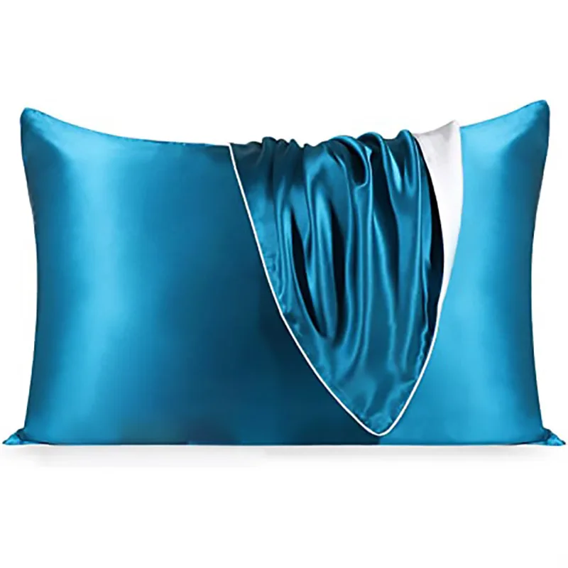 

Single Side Silk Pillowcase Sleep Pillow Cover Silky Pillow Slip Mulberry Silk Pillowcase Backside Polyester 16 Momme Envelope