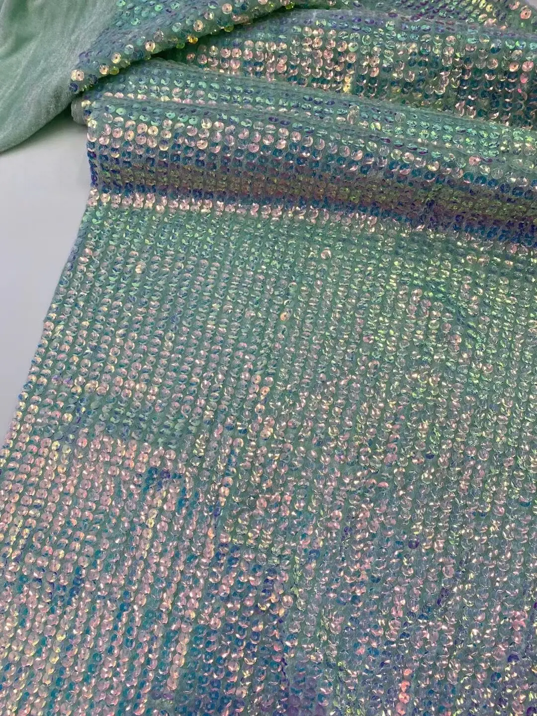 

Нигерийская Тюлевая кружевная ткань высокого качества, африканская французская сетчатая ткань с блестками, вечерние чное платье Fabircs