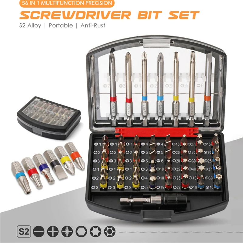

Magnetic Screwdriver Set Batch Head Cross High Hardness Hand Drill Bit Phillips Torx Screw Driver Bits Car Repair Tools Box