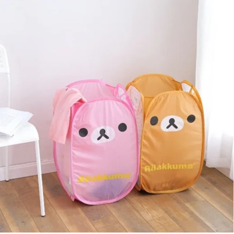 Складная детская коробка для хранения грязной одежды открытая сетчатая корзина