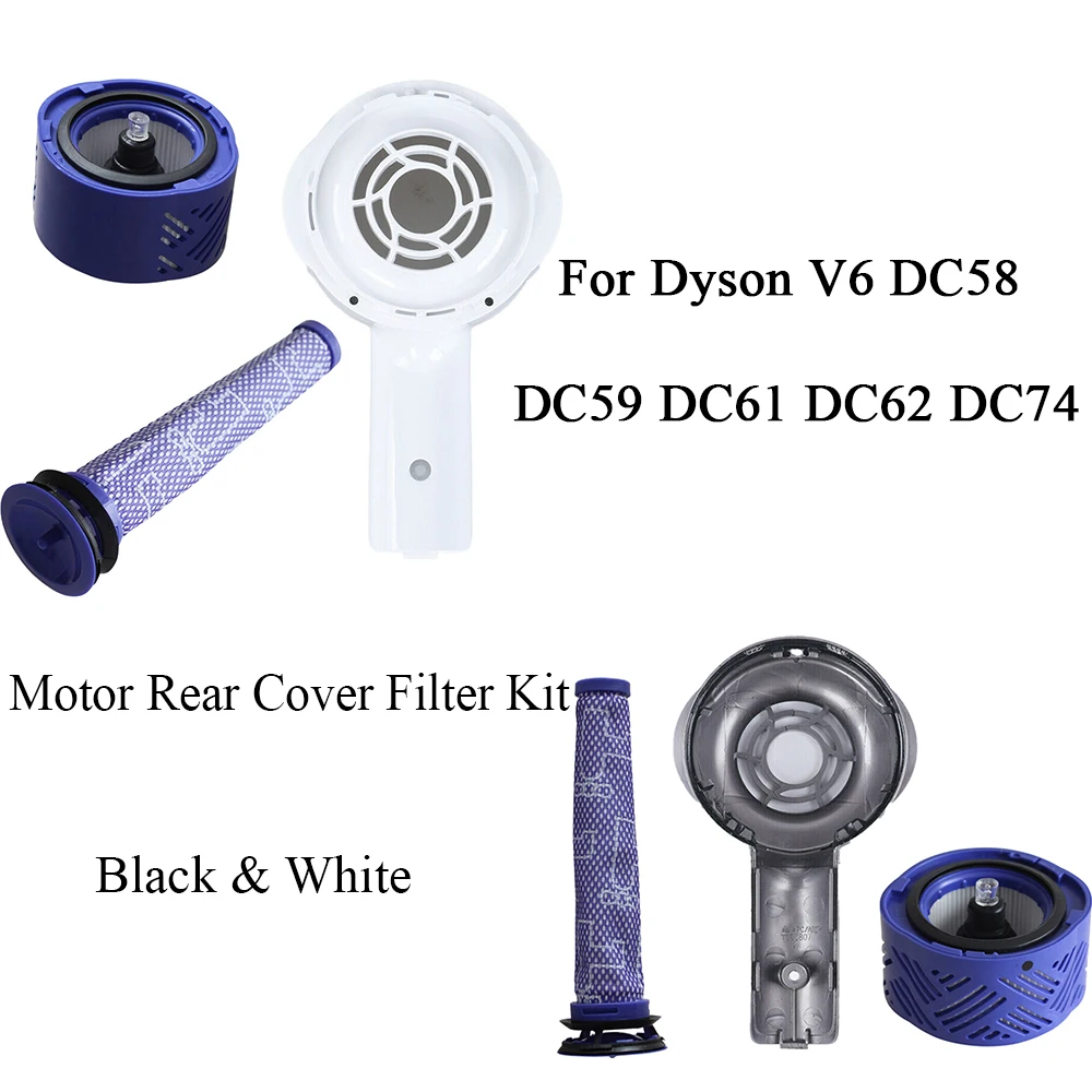 

Motor Rear Cover Rear Filter Pre Filter Kit For Dyson V6 DC58 DC59 DC61 DC62 DC74 Vacuum Cleaner Parts Filters Replacements