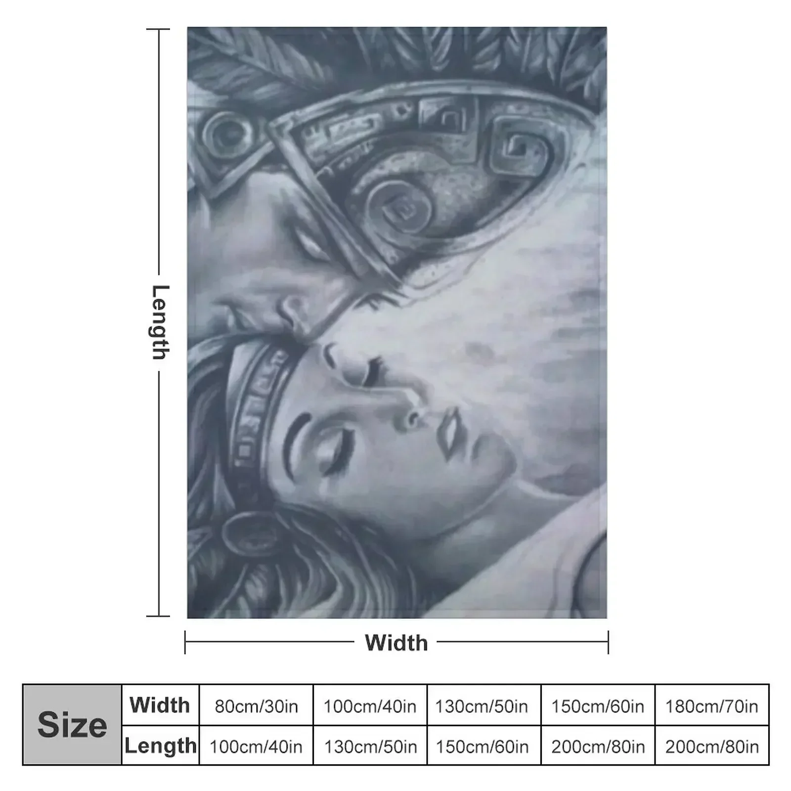 Поцелующее ацтекское принцесса пледы и для дивана тонкие тяжелые мягкие одеяла