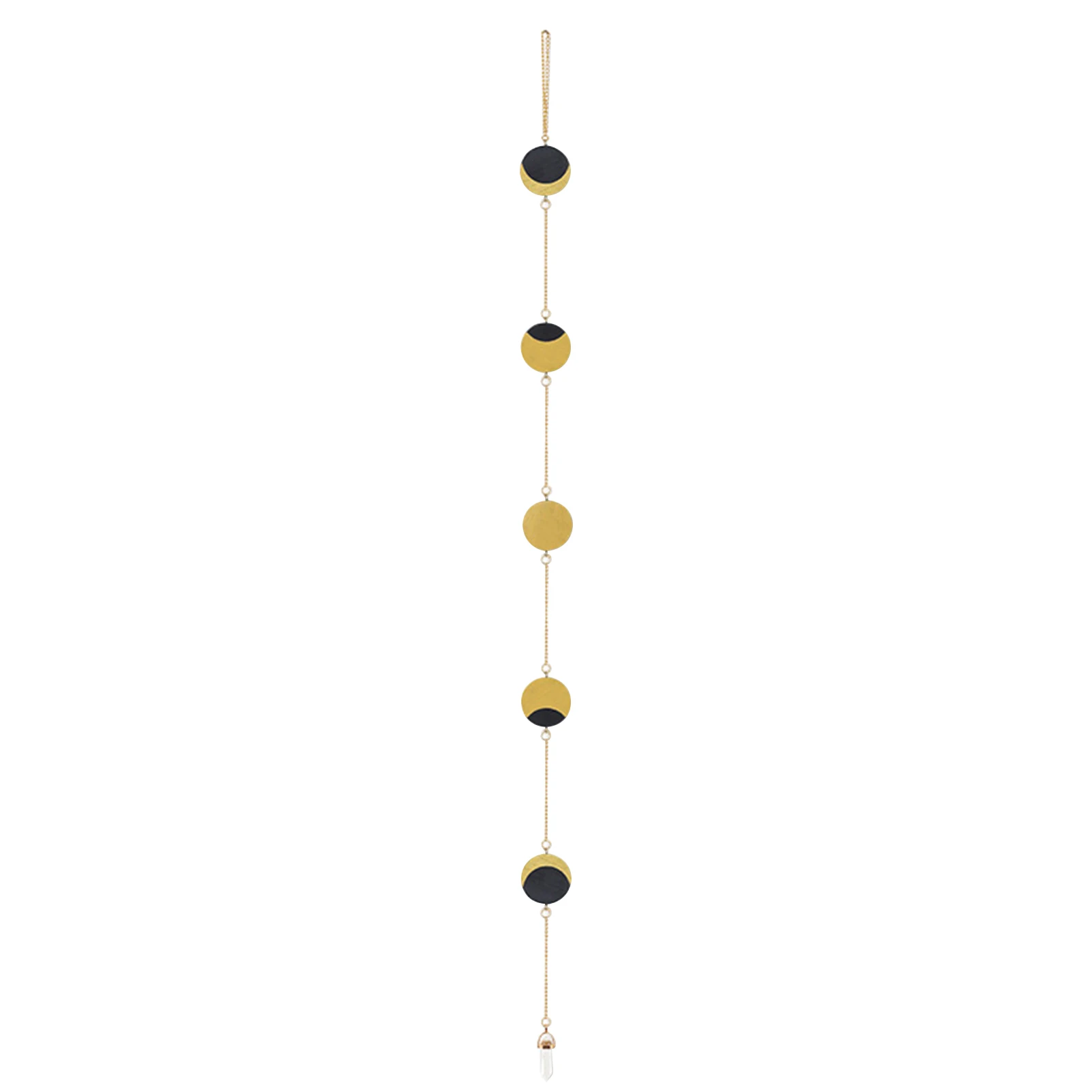 

Home Ornaments Moon Phases DIY Wall Hanging Garland With Chains Nursery Bedroom Celestial Living Room Decoration Background