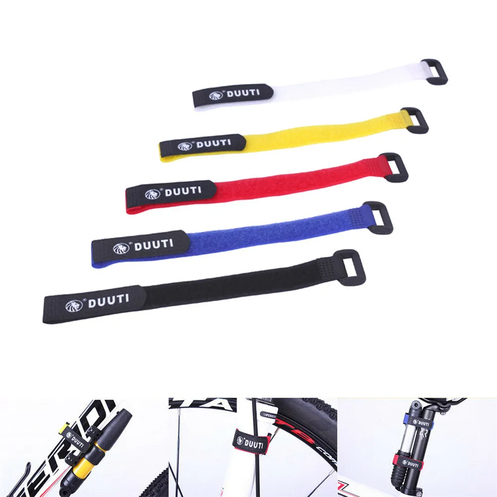 

MTB Bike Strap Mountain Road Bicycle Fastener Cable Nylon Strap Binding Belt For Pump Brake Cable Flashlight Gloves Water Bottle