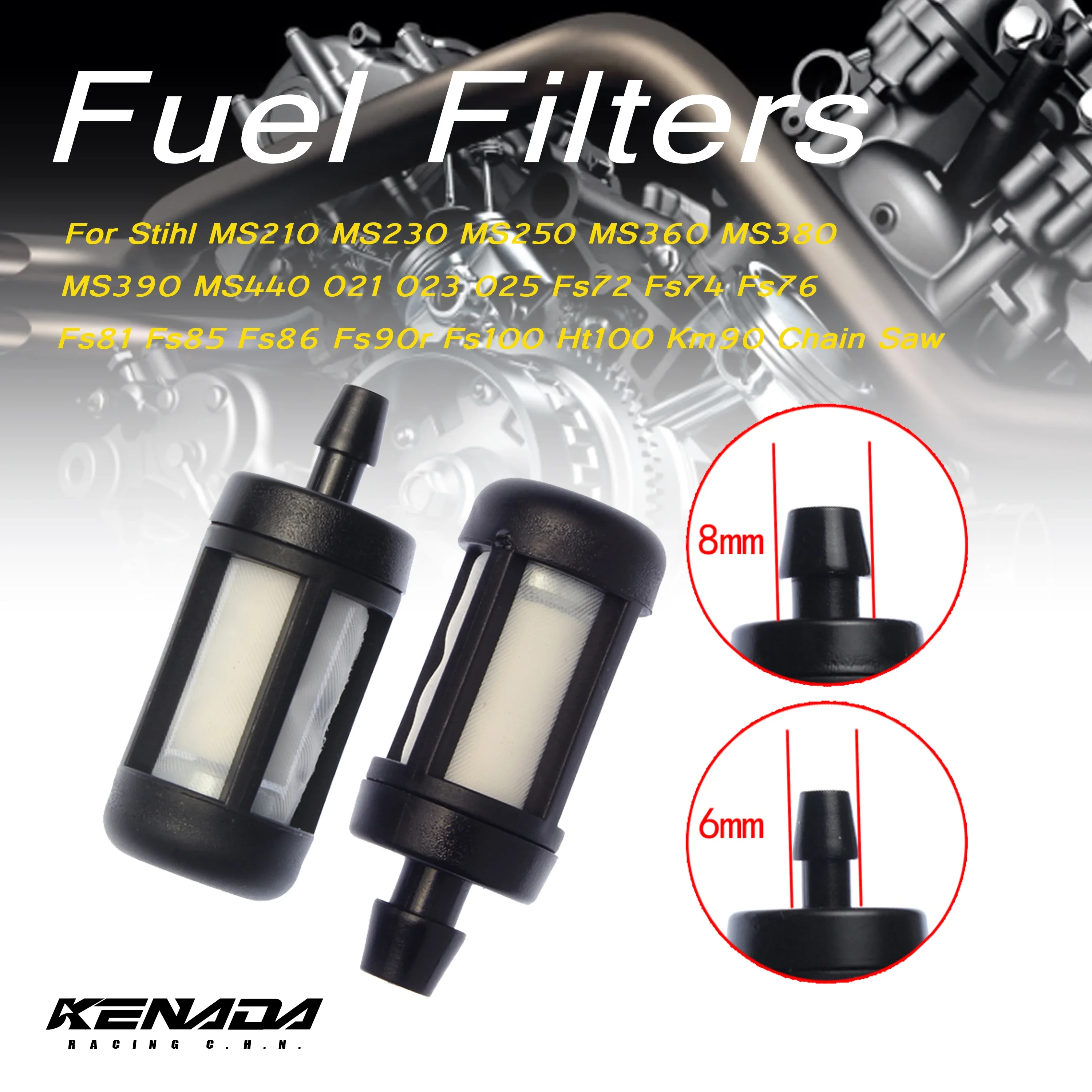 Для Stihl MS210 MS230 MS250 MS360 MS380 MS390 MS440 021 023 025 цепная пила топливные фильтры 6 мм/8 мм