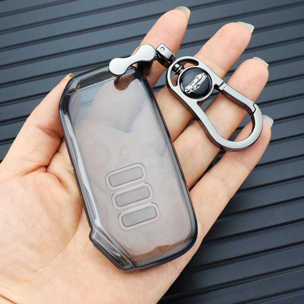 

Прозрачный защитный чехол из ТПУ для Kia Sorento MQ4 2020 2021 2022 EV6 K8 V6, держатель для ключа, чехол для автомобильного ключа, автомобильные аксессуары