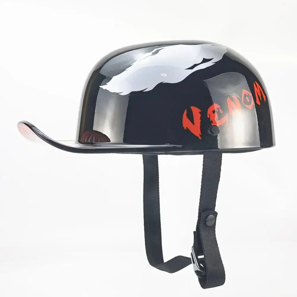 

Motorcycle Riding Helmet Retro Personalized Printed Scoop-type Baseball Cap Helmet