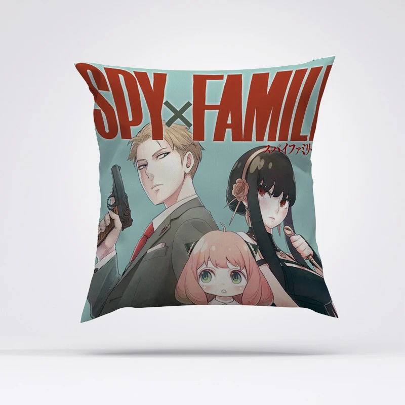 

Anime Pillow Cover Spy X Family 45x45 Cushions Covers For Bed Pillows Pillowcase Cushion Fall Decor Decorative Sofa Throw Home