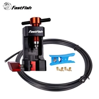 fastfish bicycle hydraulic disc brake oil needle tool hose cutter cable pliers olive connector insert bh5990 mounting press