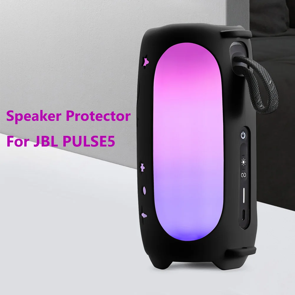 

Мягкий силиконовый чехол для динамика с защитой от падения, регулируемый ремешок, складной водонепроницаемый чехол для динамика с карабино...