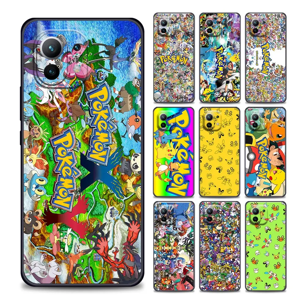 

Japan-Pokemon-ocket-Monster Phone Case for Xiaomi Mi 11i 11 11X 11T Poco X3 Pro NFC M3 Pro F3 GT M4 Soft Silicone