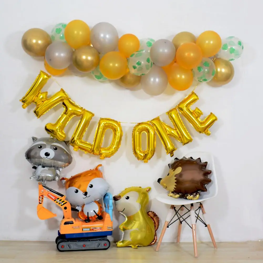 

Excellent Cartoon Balloon Vivid Color Decoration Balloon Delightful Forest Animals Rabbit Bear Balloon Decorative