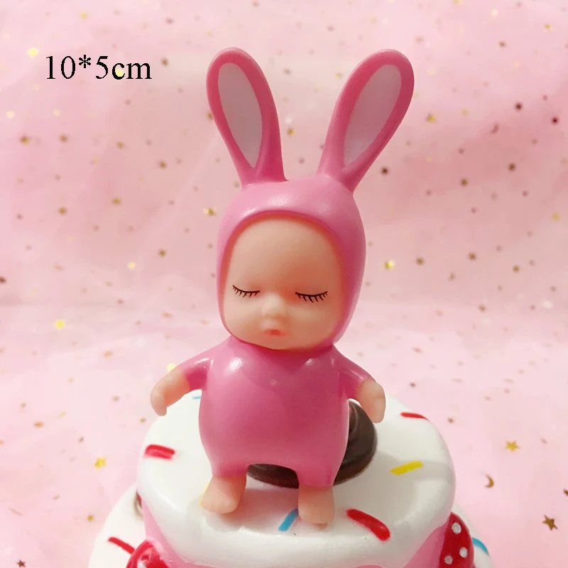 Корзина для покупок украшения торта Мультяшные куклы игрушки вилка будущей мамы