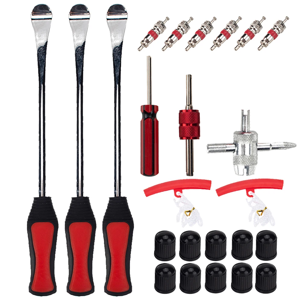 

24pcs Car Motorcycle Bicycle Tire Changing Levers Auto Spoon Tire Kit Tire Changing Lever Tools Rim Protector Professional Tools