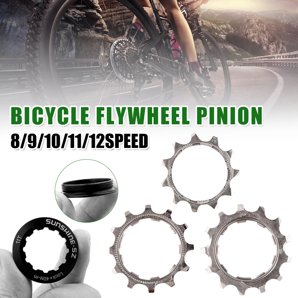 

Bicycle Flywheel Pinion Repair Parts 8/9/10/11/12 Speed Bike Cassette 11T/12T/13T Bicycle Flywheel Locking Cover Cycling Parts