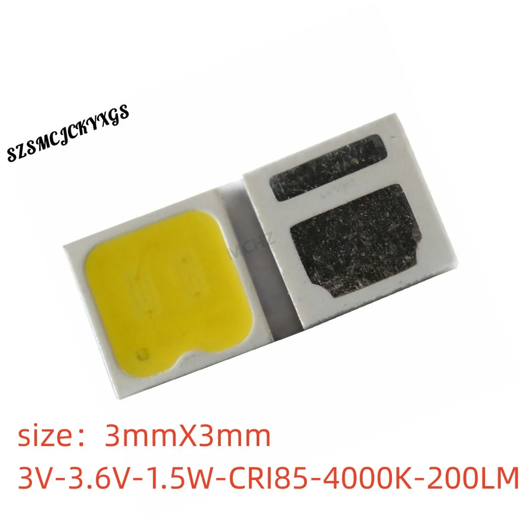 

100PCS SMD LED 3030 Chips 3V-3.6V 1.5W 3000K 6000K CRI85 Beads For LED Lighting White Warm Surface Mount PCB Emitting Diode Lamp