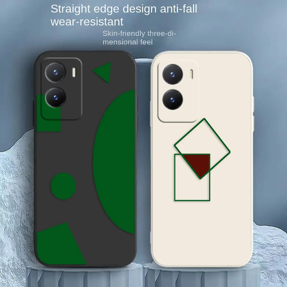 

Dark Green Reduced Geometry Case For VIVO Y55S Y30 Y31 Y33S Y55 Y35 Y51S Y52S Y53S Y66 Y71T Y73S Y77 5G Y83 Y85 Y93 Z3 Z5X Case