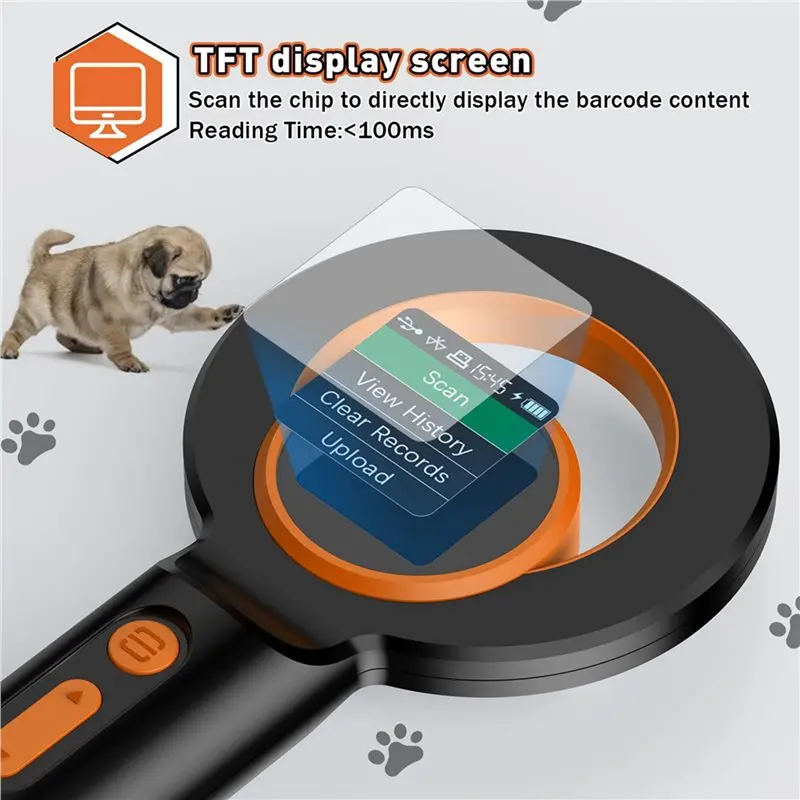 LICE-2X Сканер микрочипов для животных, 3-в-1 (беспроводной 2.4 ГГц + Bluetooth + USB), универсальный сканер микрочипов для животных, Q40 (art.: 3920dce7af3cf) - 3920dce7af3cf
