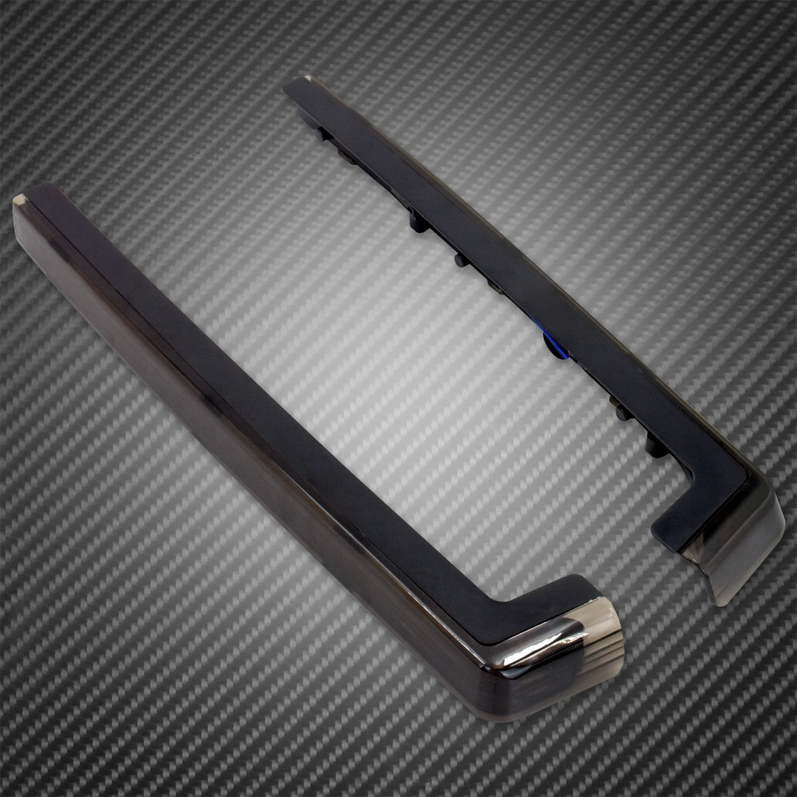 Мотоциклетный красный/дымчатый светодиодный светильник с боковой панелью для