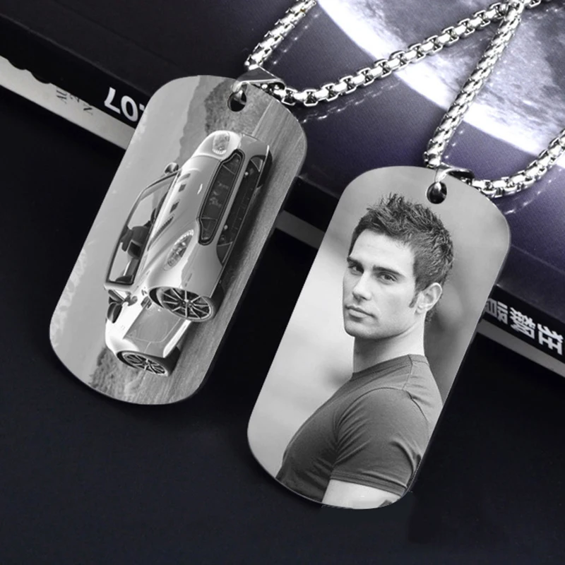 HOYON ожерелье на заказ с гравировкой фото имени из нержавеющей стали