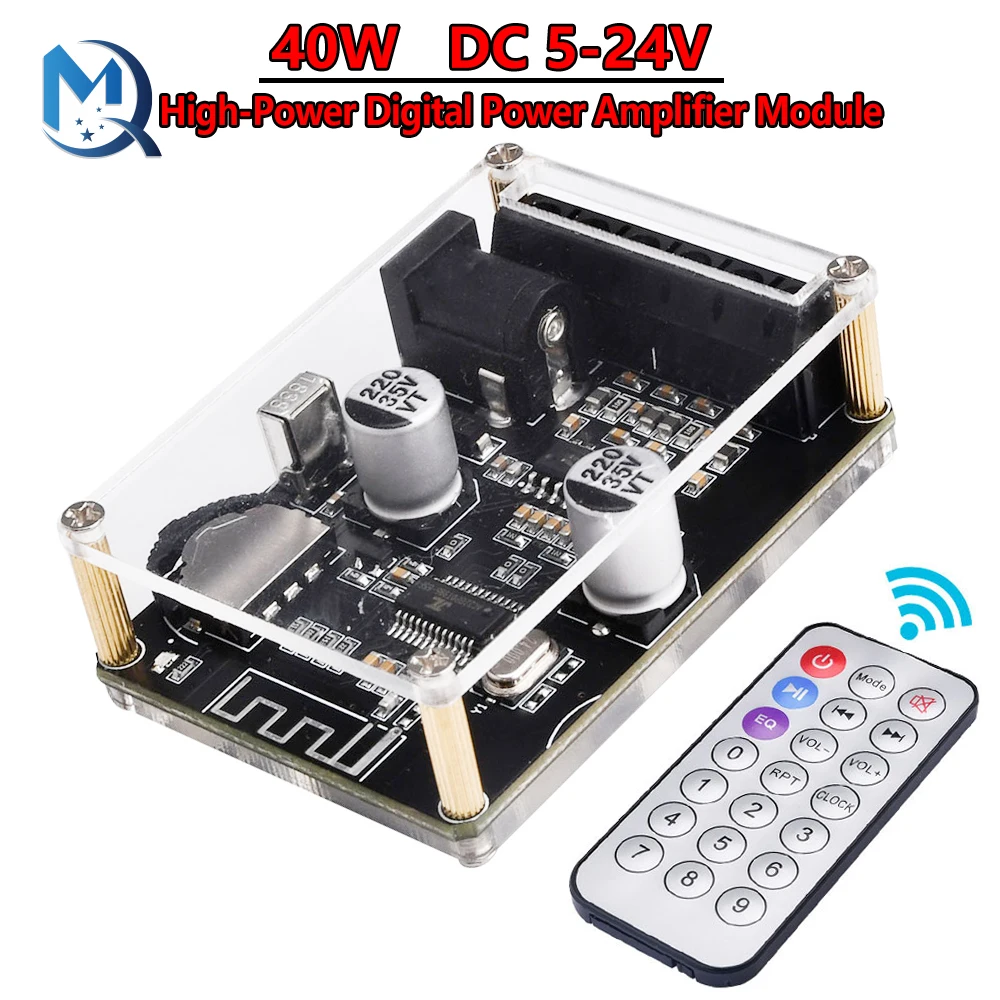 

10W/15W/20W/30W/40W Stereo For Bluetooth Power Amplifier Board 12V/24V High Power Digital Amplifier Module XY-P15W XY-P40W