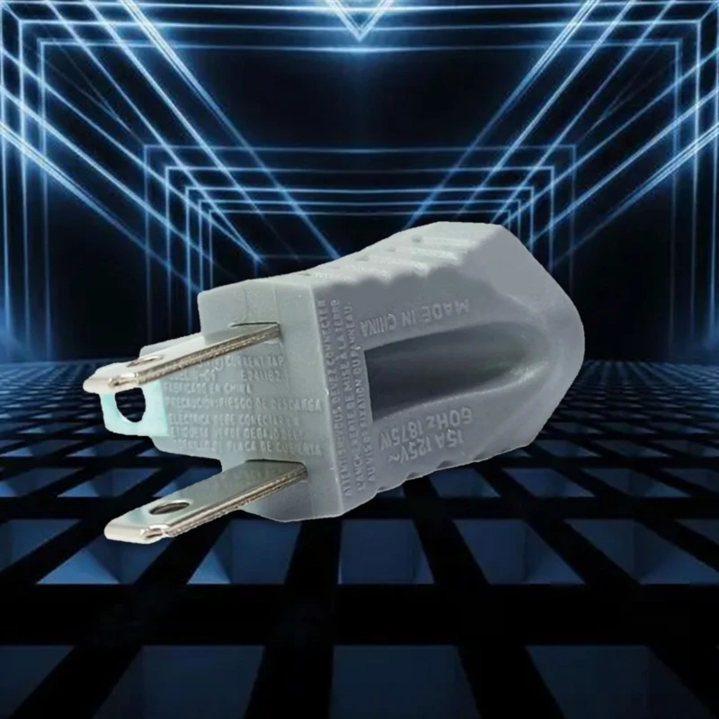 Адаптер с 3 контактами на 2 розетки заземляющий преобразователь для внутреннего