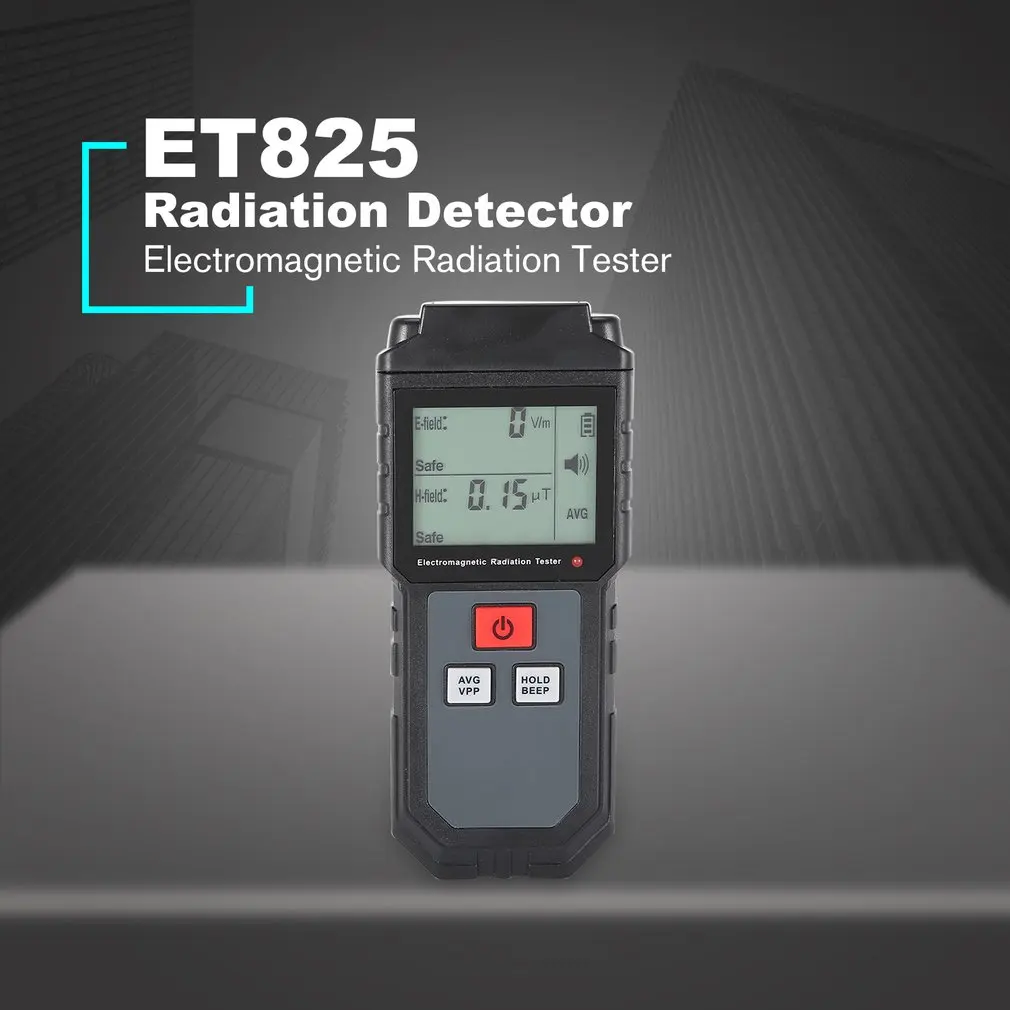 

2023 ET825 Electromagnetic Radiation Tester Wave Radiation Detector EMF Meter Portable Practical Ultraviolet Light Gas Detection
