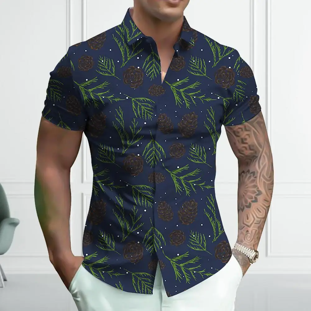 

Youthful Trendy Plus Size Plus Size Summer Shirt Colorfast Summer Shirt Buttons Men Clothes