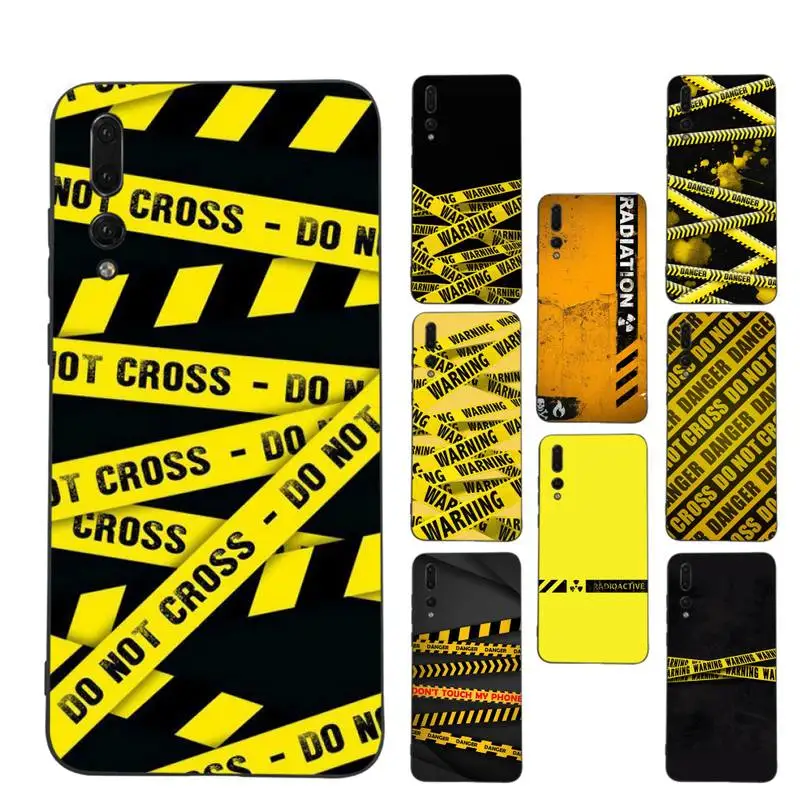 

Warning fondos Phone Case for Huawei Honor 10 i 8X C 5A 20 9 10 30 lite pro Voew 10 20 V30