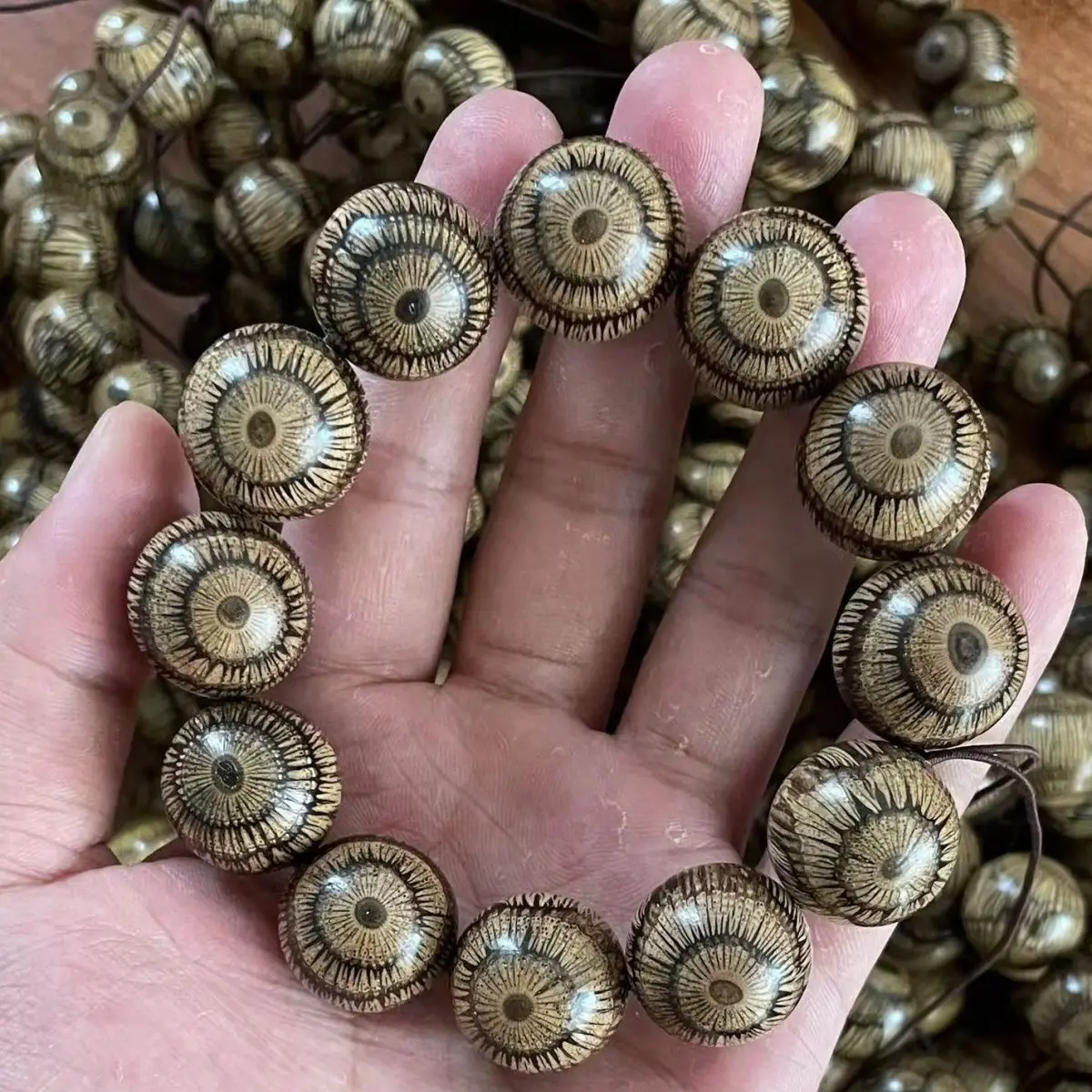 Оптовая продажа, браслет из бусин из пчелиного воска, 18-20 мм