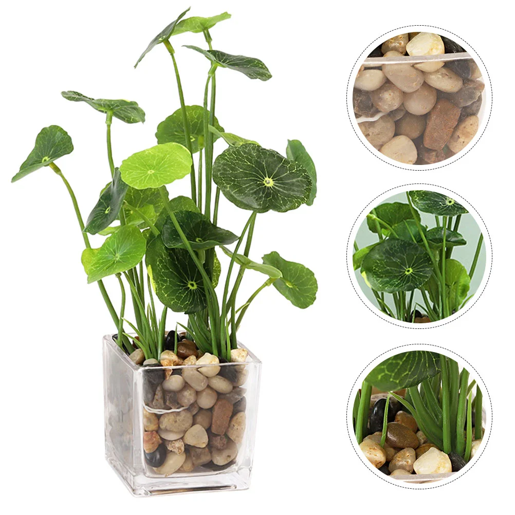 

Green Decorations Accessories Artificial Potted Bonsai Emulated Plants Small Fake Decorative