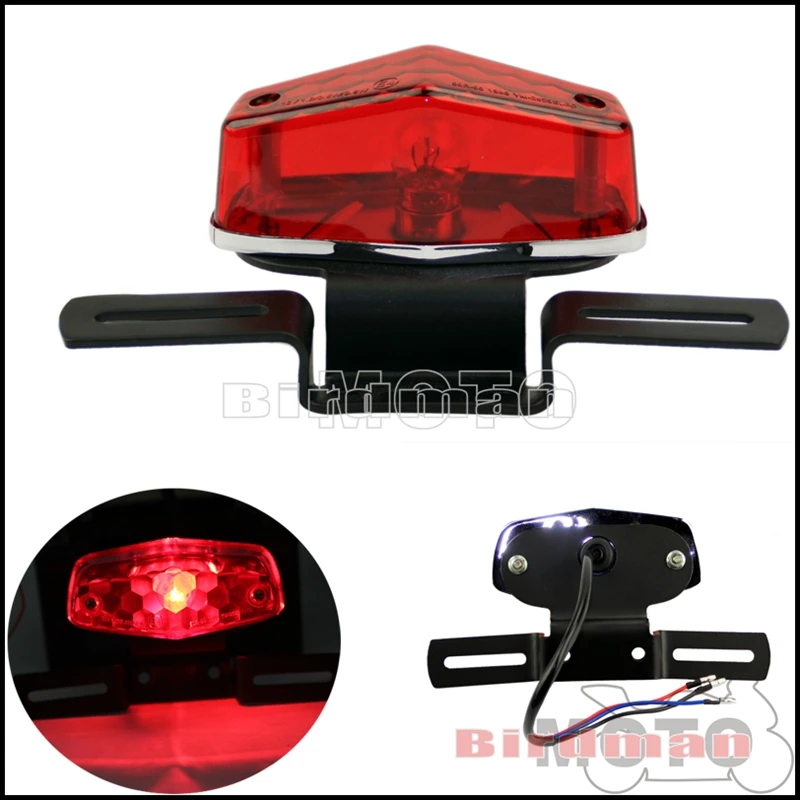 

Emark Motorcycle Taillight Rear Brake Stop Lamp Universal 12V LED/Bulb Tail Light For Harley Honda Suzuki Kawasaki Yamaha BMW