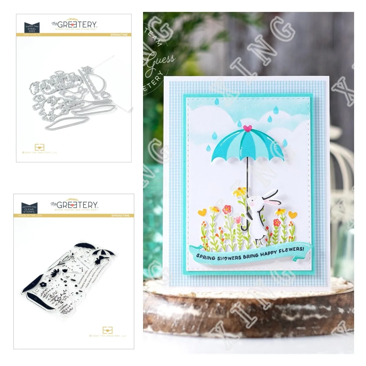 

2022 New Springtime Grass Bunny Cutting Dies Clear Stamps Diy Craft Paper Greeting Cards Scrapbooking Decoration Embossing Molds