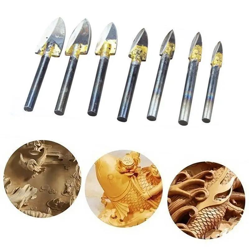 

Rox Wood 0065 engraving Wood carving set 6 Mm handle 7 pieces